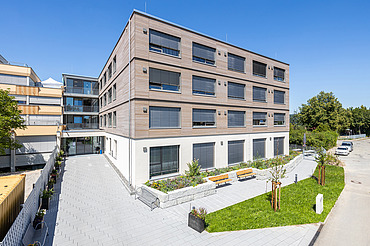 Außenansicht des Elias-Schrenk-Haus in Tuttlingen am Bodensee