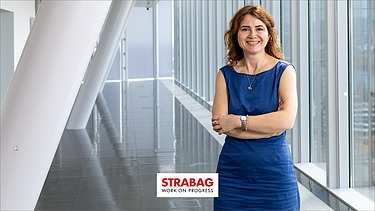 Melis in her office at STRABAG